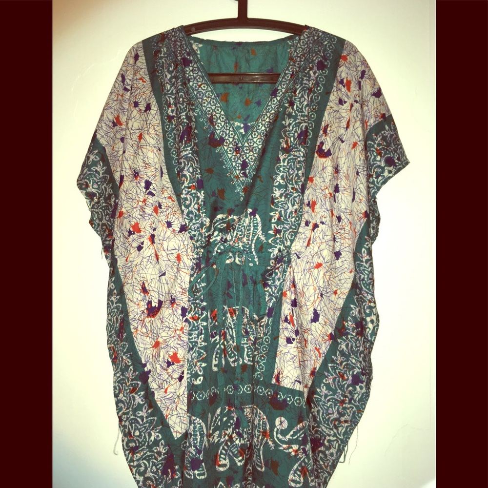 Caftan mini dress